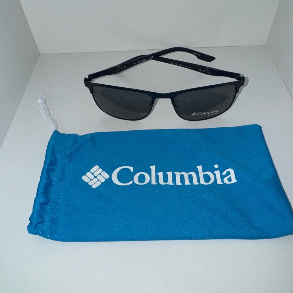 Columbia Men's Modified Rectangle Rectangular Sunglasses C117S-410 Satin Navy